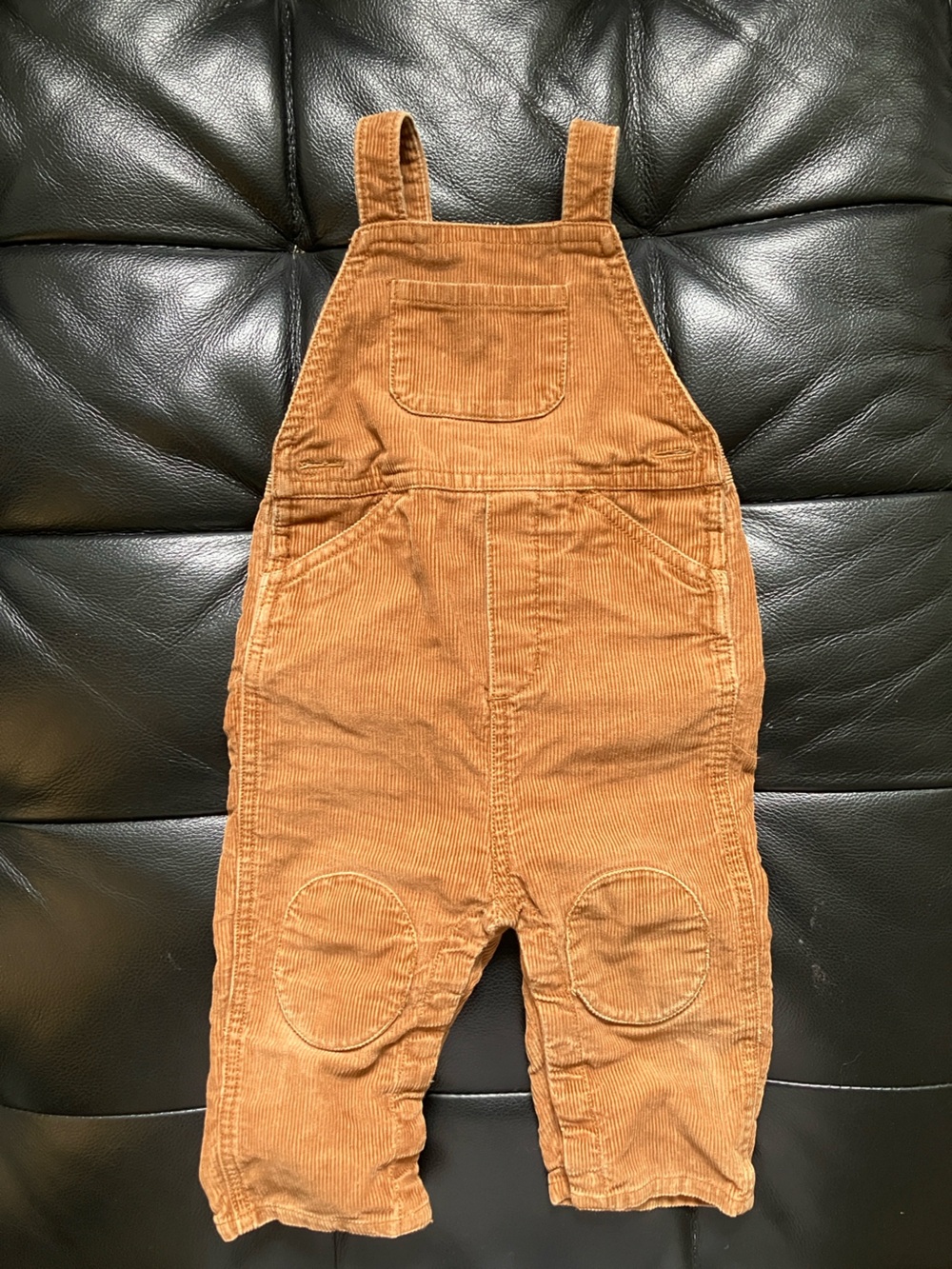 Hanna Andersson Corduroy Overalls in Rust Brown